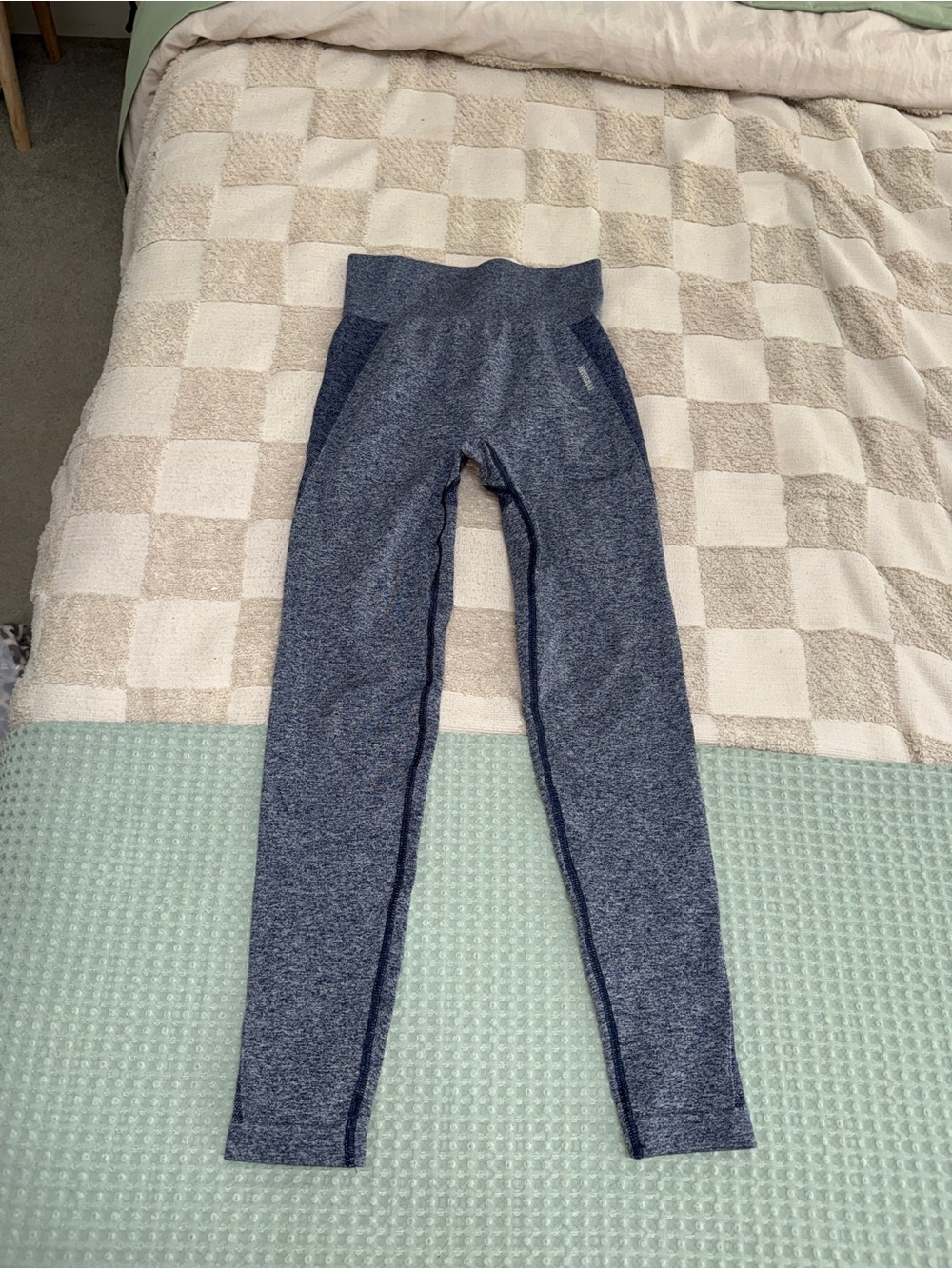Gymshark Blue Marl Gymshark Flex High Waisted Leggings